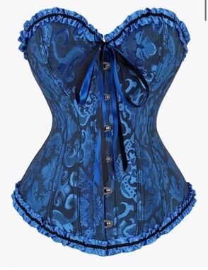 Lace Corset Top Sexy Lace Up Bustier L Jacquard Body Shaper Steampunk Goth